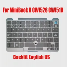 Подставка для рук для ноутбука Chuwi For MiniBook 8 CWI526 CWI519 MB1971002 XK-HS066 Серая С Подсветкой Английской клавиатуры США Верхний Регистр Новая