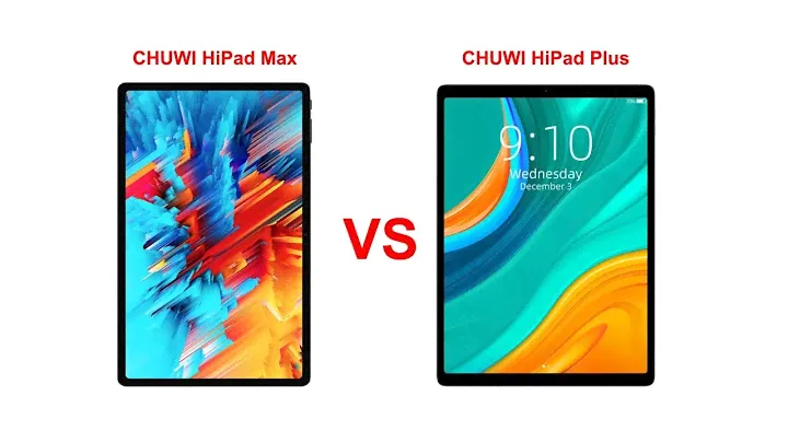 Chuwi HiPad Max vs CHUWI HiPad Plus - tablets comparison (links and coupons in the description)