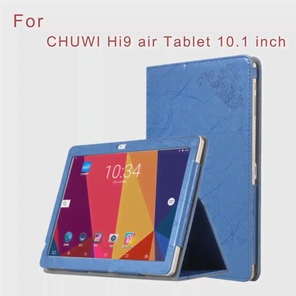 Для планшета Chuwi Hi9 air Чехол с Принтом из Искусственной Кожи, Складная Подставка с Держателем для Рук, Магнитная крышка для 10,1 "Chuwi Hi9 Air + Стилус-0