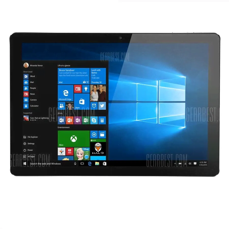 Chuwi SurBook CWI538 2 in 1 Tablet PC - SILVER 6GB RAM + 128GB ROM-0